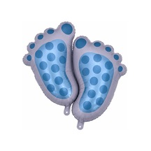 Baby Ayak İzi Mavi Folyo Balon