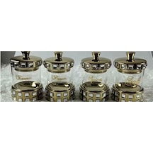 Roy King Helen 4'lü Kapaklı Baharatlık 14 9 Cm Gold Gold