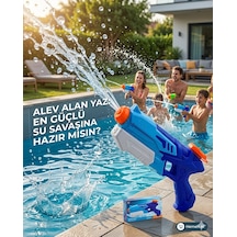 Pompalı Su Tabancası Mavili Renkli