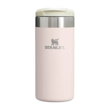Stanley The Aerolight Transit Mug Termos Bardak, 0.35 Litre, Pembe Kuvars 2.0 Rose Quartz Açık Kahverengi