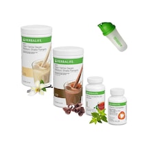 Herbalife Shake Vanilya 1 Çikolata 1 - Çay Klasik 100 Gr - Thermo - Shaker