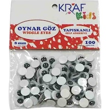 Oynar Göz Yapışkansız 8 Mm 100'lü KK65