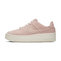 Nike Air Force 1 Sage Low Leather Womens Sneaker Pink Hakiki Deri Kadın Günlük Spor Ayakkabı Pembe Pembe