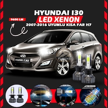 Hyundai İ30 2007-2016 Kısa Far Uyumlu Şimşek Etkili Led Xenon Pro Series H7