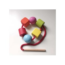 Montessori Boncuk Dizme Renkli