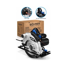 Böhrer Ba011515 1500w 185 Mm Daire Testere Lazer Çizgili Ahşap Mdf Sunta Kesme Makinesi Açılı Kesim