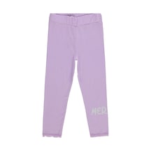 Civil Girls Mermaid Baskılı 2-5 Yaş Tayt - Lila 41L87298126S1