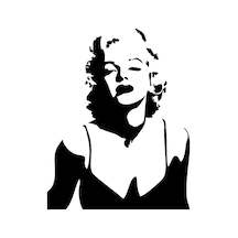 Marilyn Monroe Görseli Sticker 15Cm