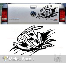 Yaralı Tavşan Off Road Sticker, Off Road Çıkartma