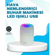 Hubrendy Tekno Led Işıklı Sessiz Masaüstü Nemlendirici 3 Buhar Modu