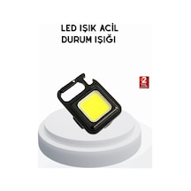 Mey İthalat Mini 800 Lümen Led El Feneri - Usb Şarjlı, 3 Kademeli Işık, Şişe Açacaklı Taşınabilir Tasarım Diğer