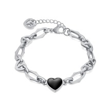 Novahub Gümüş Opk Paslanmaz Çelik Aşk Bileklik Gümüş Gümüş