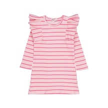 Civil Girls Çizgili 2-5 Yaş Elbise - Pembe