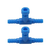 Ulzyvf Jdxhlau 200 Adet Mavi Plastik 2 Yollu Akvaryum Balık Tankı Hava Pompası Kontrol Vanası 4mm Hava Borusu