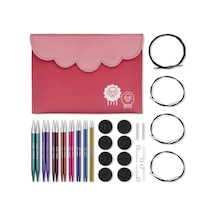 Knitpro Değiştirilebilir Yuvarlak Örgü İğnesi Uçları, Delüks Set, Zing, 3,50-8,00 Mm