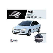 Ford Focus 2 Uyumlu 2004-2010 Krom Kapı Kolu 4 Kapı P.Çelik