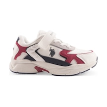 U.s. Polo Assn. Krenas 4pr Beyaz Erkek Çocuk Spor Ayakkabı 000000000101885747 Beyaz-kırmızı