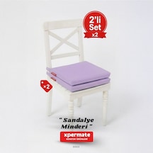 Xpermate 2'li Sandalye Minderi Su İtici Kumaş 40 x 40 CM Lila