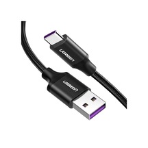 Ugreen 50567 Usb C Şarj Kablosu 5a Hızlı Şarj Örgütlü Kablo Veri Keli Huawei Supercharge