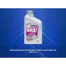 Grat 680901 Şanzıman Yağı 1 Litre 80w90 Apı Gl 4 Diğer
