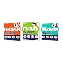 Fenomen Okul 2027 7. Sınıf Matematik + Paragraf + Fen B Serisi Soru Seti 3 Kitap Maarif Model