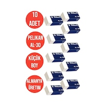 10 Adet Küçük Boy Silgi Beyaz Pelikan Al-30