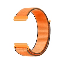 Caseonn Polar Vantage M3 Kordon Hasır Kumaş Nylon Kayış Turuncu Yeşil