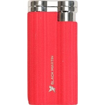 Black Martin Tek Torch Pürmüz Delicili Kırmızı Metal Puro Çakmağı - Tr9539