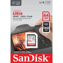SanDisk Ultra SDSDUNB-064G-GN6IN 64 GB SDHC/SDXC Class 10 UHS-I Hafıza Kartı