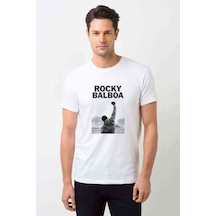 Streaming Rocky Balboa For Free Baskılı Beyaz Erkek Tshirt