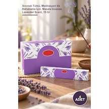 4 Adet Lavanta Masala Tütsü Aromalı Tütsü, Meditasyon Ve Rahatlama İçin, Masala Incense, Lavender Scent, 15 Gr
