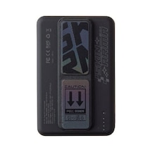 Kira Kobai Holografik Tasarımlı Standlı Wireless Ve Pd Hızlı Şarj Özellikli Powerbank 15w 10000mah Siyah