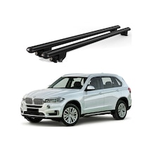 Kanca Bmw X5 F15 2014-2018 Uyumlu Siyah Kilitli Ara Atkı 130cm Port Bagaj Tavan Barı