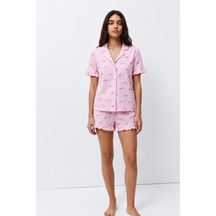 Norcia Sports Kadın Desenli Trend Pembe Pijama Takımı Çok Renkli - 929322971 Çok Renkli - 929322971 Çok Renkli