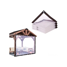 Hfambition Şeffaf Pe Su Geçirmez Tente, Grommetli Korumalı, Çeşitli Kullanim Alanlari İcin S Boy 200x100cm - Isik Ve Hava Dayanikli