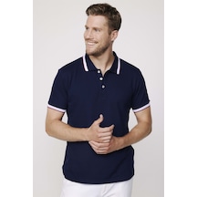 Tudors Erkek Polo Yaka Slim Fit Yaka Ve Kol Şeritli Pike Lacivertvert Tişört-27689-Lacivertvert Lacivert Tudors Erkek Polo Yaka Slim Fit Yaka Ve Kol Şeritli Pike Lacivertvert Tişört-27689-Lacivertvert Lacivert
