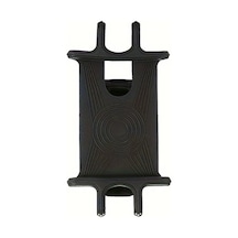 Fochsia Black Bisiklet Ve Motosiklet Telefon Tutucu 360 Derece Dönebilir Kaymaz Tutturucu Siyah