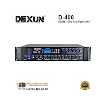 Dexun D-400 500W 100V 6 Bölgeli Anfi