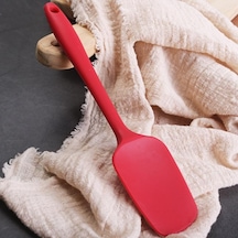 Şarap Kırmızısı 21 Cm Sıcak Evrensel Isıya Dayanıklı Entegre Kolu Silikon Kaşık Kazıyıcı Spatula Kek Dondurma Mutfak Aracı Malzemesi Bakeware
