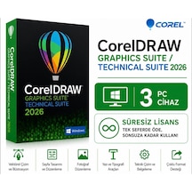 Corel Coreldraw Graphics Suite/technical Suite 2026 Windows - 3 Pc Süresiz Dijital Kod