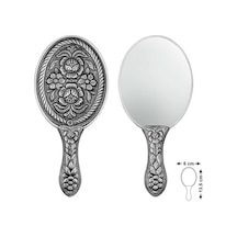 Gümüş Papatya Ve Gül Motifli El Aynası Diğer