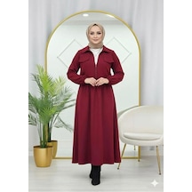 Lovie Moda Kadın Beli Lastikli İkili Takım Bordo