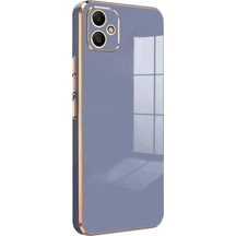 Samsung Galaxy Uyumlu, A05 Kılıf Volet Silikon - Mavi