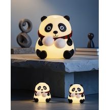 Renk Değiştiren Panda Silikon Gece Lambası Bwr30renkdegıstırenpanda Sarı