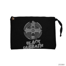 Black Sabbath Band Cross Paranoid Siyah Clutch Astarlı Cüzdan