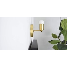Mylights Mat Altın Aplik E27 Duylu Rustik Retro Aplik Altın