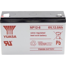 Yuasa NP 12-6 6V 12Ah Bakımsız Kuru Akü - 02/2022 Üretim