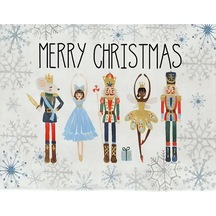 Merry Christmas Desenli Amerikan Servisi Dikdörtgen 35 X 50 Cm Çok Renkli