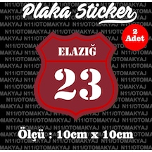 23 Elazığ İl Şehir Plaka Sticker Futbol Spor Kulüb