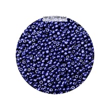 Lacivert Renk 4 Mm Yaklaşık 1100 Adet / 100 Gram Cam Boncuk Oya Yazma Bileklik Ve Kolye